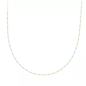 Colier din argint Golden Blue Beads