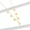 Colier din argint Golden Dropping Beads