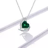 Colier din argint Green Winged Heart picture - 4