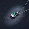 Colier din argint Green Winged Heart picture - 4