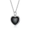 Colier din argint Little Black Heart picture - 1