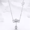 Colier din argint Lucky Lotus picture - 2