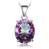 Colier din argint Mystic Oval Topaz picture - 1