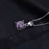 Colier din argint Oval Amethyst picture - 3