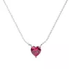 Colier din argint Perfect Red Heart picture - 1