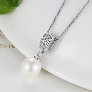 Colier din argint Precious Pearl Look