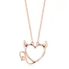 Colier din argint Rose Gold Heart of Little Devil picture - 1