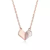 Colier din argint Rose Gold Paper Heart picture - 1