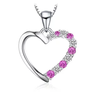 Colier din argint Sapphire Hearts