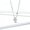 Colier din argint Shiny Heart & Key picture - 3