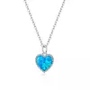 Colier din argint Silver Blue Heart picture - 1