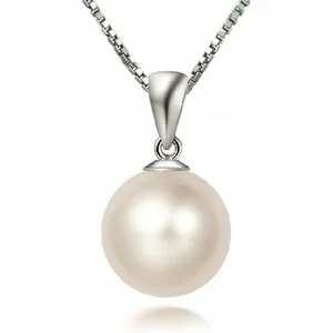 Colier din argint Simple Lovely Pearl