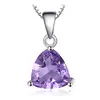 Colier din argint Triangle Amethyst