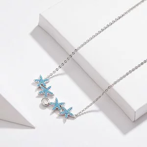 Colier din argint Turquoise Sea Stars