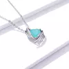 Colier din argint Turquoise Winged Heart picture - 2