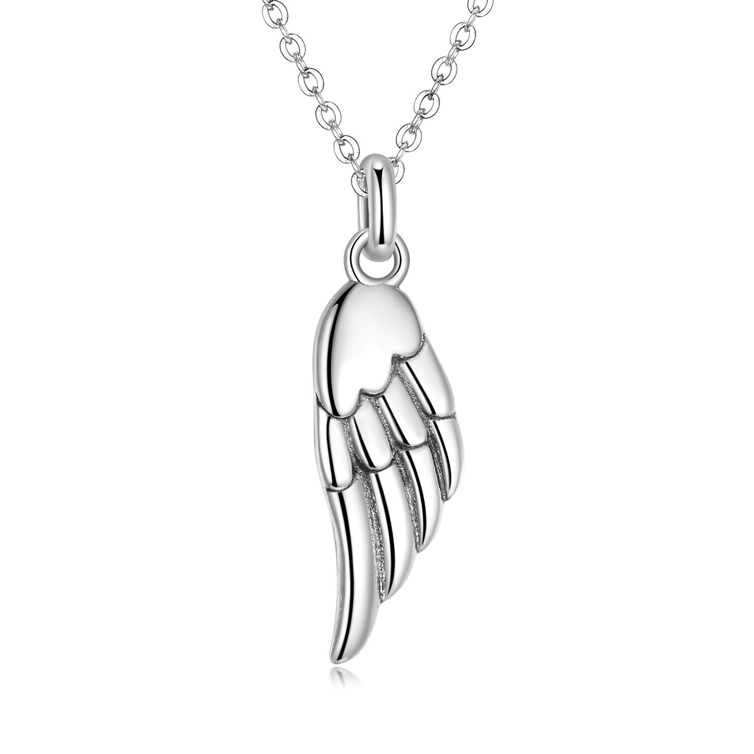 Colier reglabil din argint Angel Wing Angel