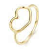 Inel din argint Big Golden Simple Heart picture - 1