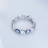 Inel din argint Blue Eyes White Heart picture - 3