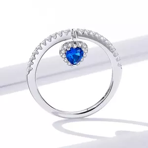 Inel din argint Blue Heart Ring