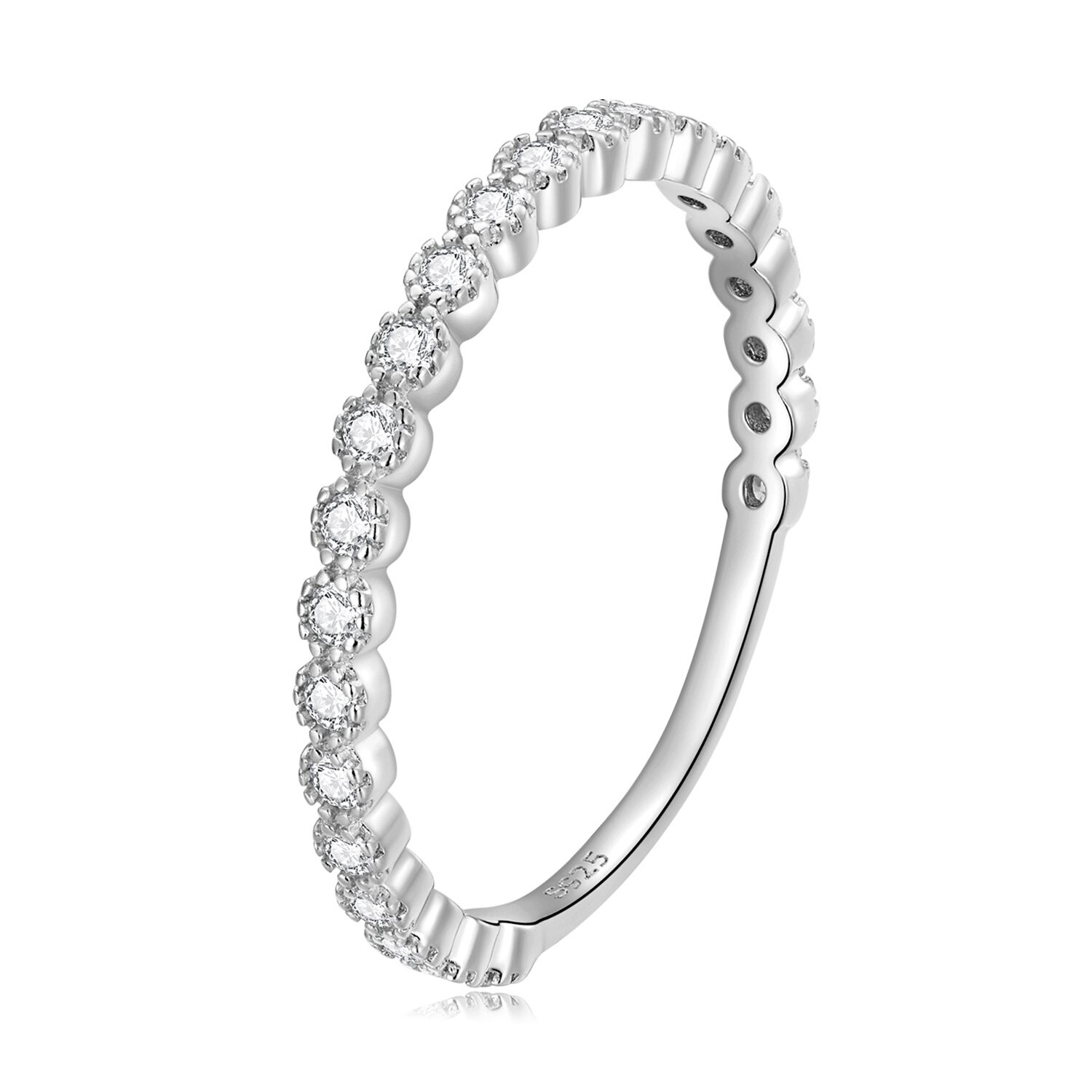 Inel din argint crystal dots