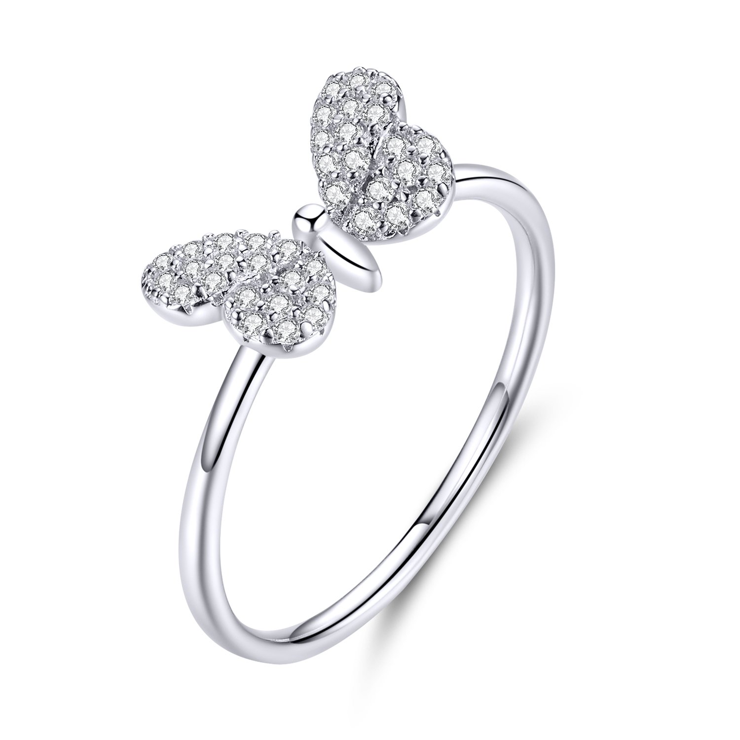 Inel din argint Dazzling Butterfly