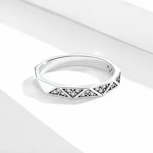 Inel din argint Geometric Ring