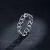 Inel din argint Hearts Band picture - 5