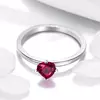Inel din argint Little Heart Red picture - 4