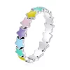 Inel din argint Multicoloured Stars picture - 1