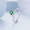 Inel din argint My Green Crystal Crown picture - 2