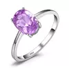 Inel din argint Oval Amethyst picture - 1