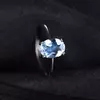 Inel din argint Oval Blue Topaz picture - 3