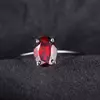 Inel din argint Oval Garnet