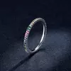 Inel din argint Rainbow Crystal Band picture - 6