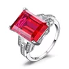 Inel din argint Ruby Red Wish picture - 1