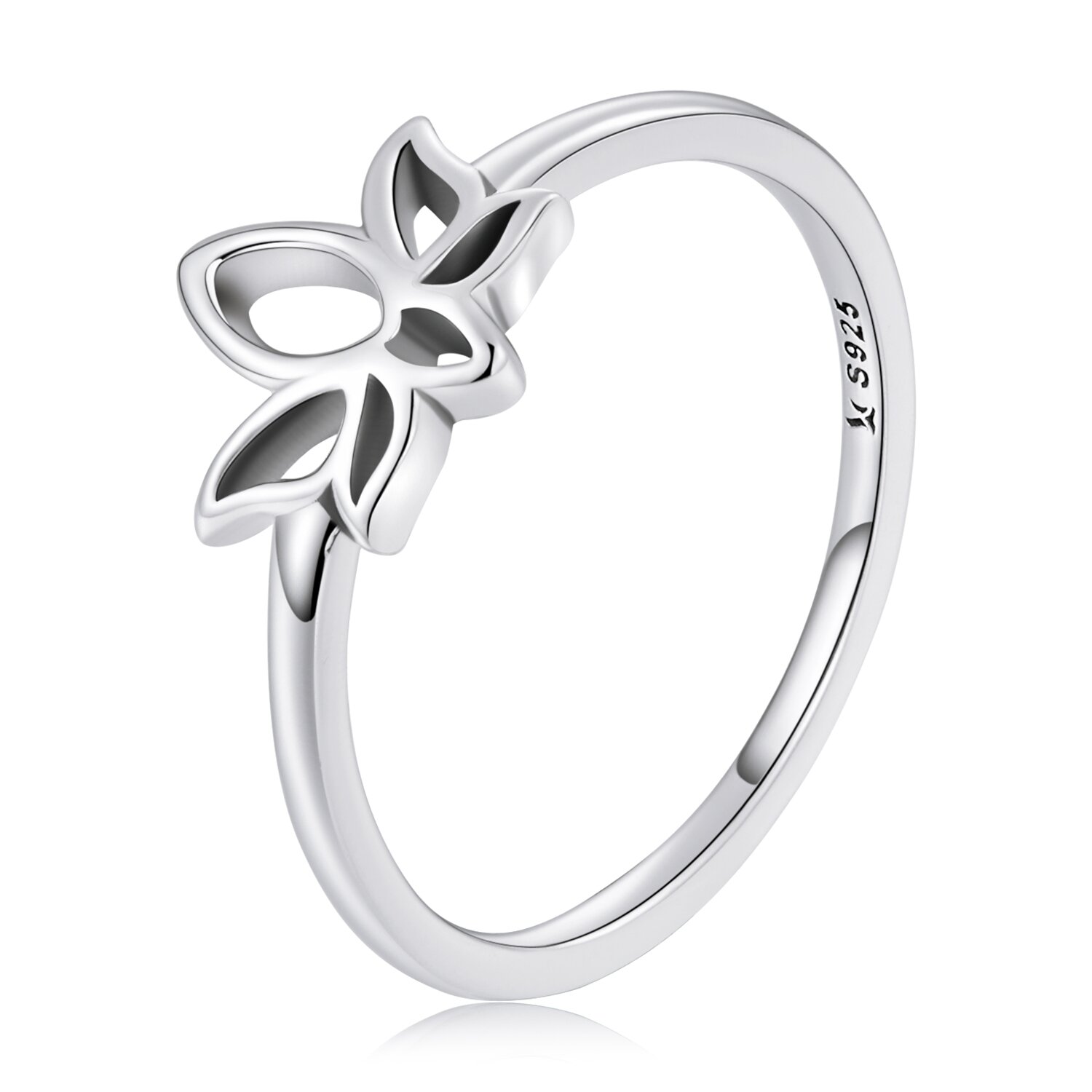 Inel din argint silver simple lotus