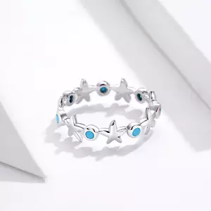 Inel din argint Silver Starfish Ring