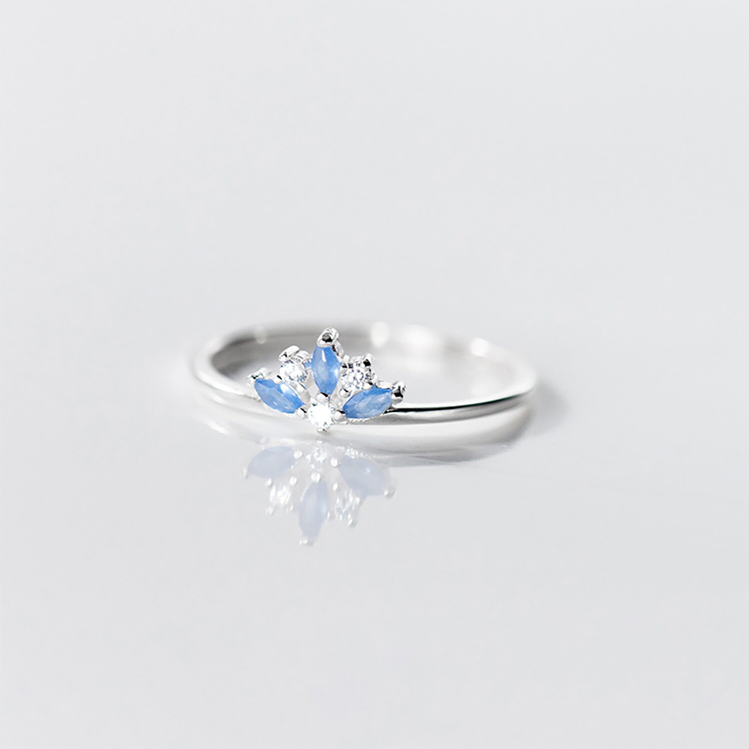Inel din argint silver studded crown