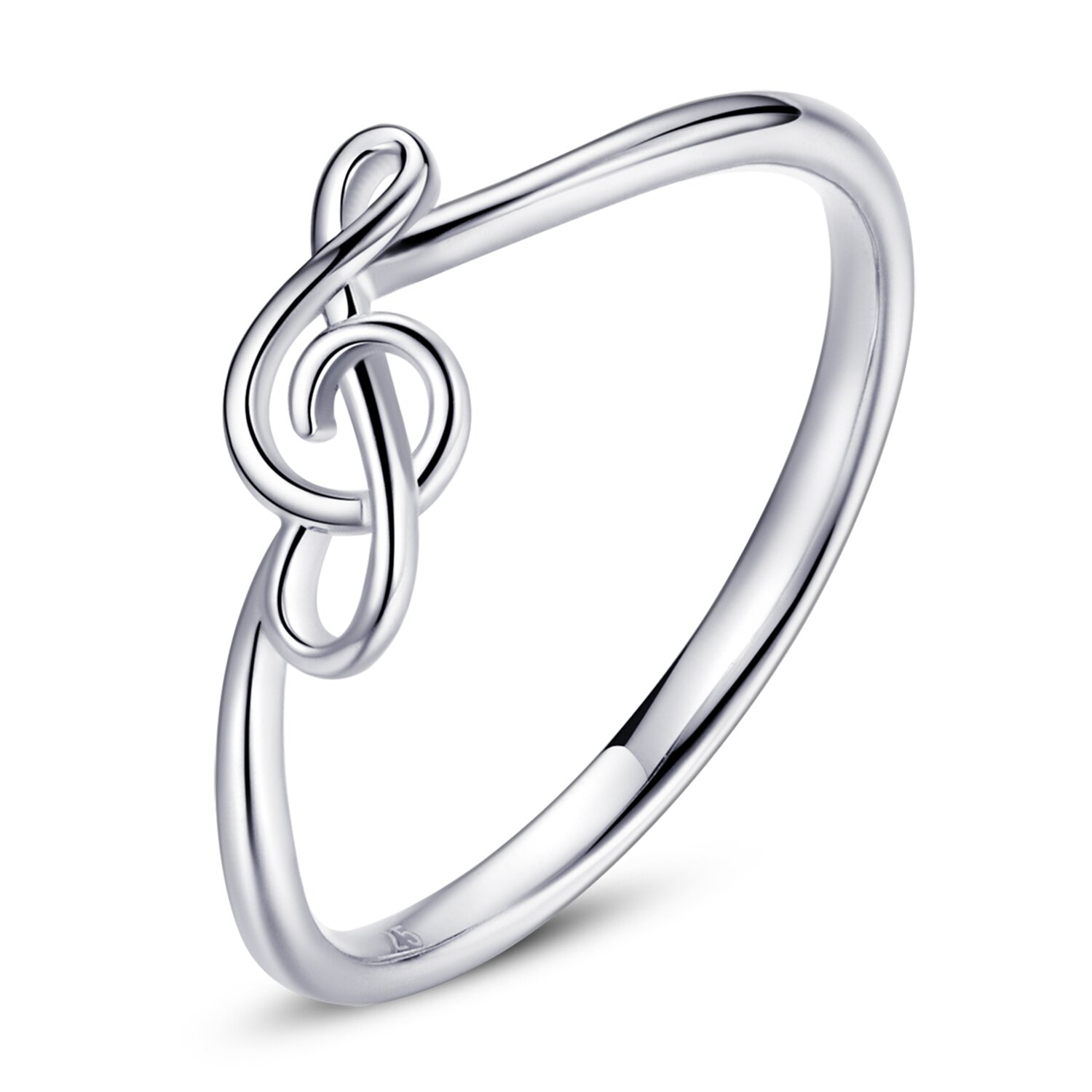 Inel din argint Silver Treble Clef