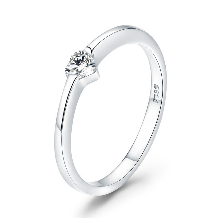 Inel din argint Simple Heart Ring EdenBoutique
