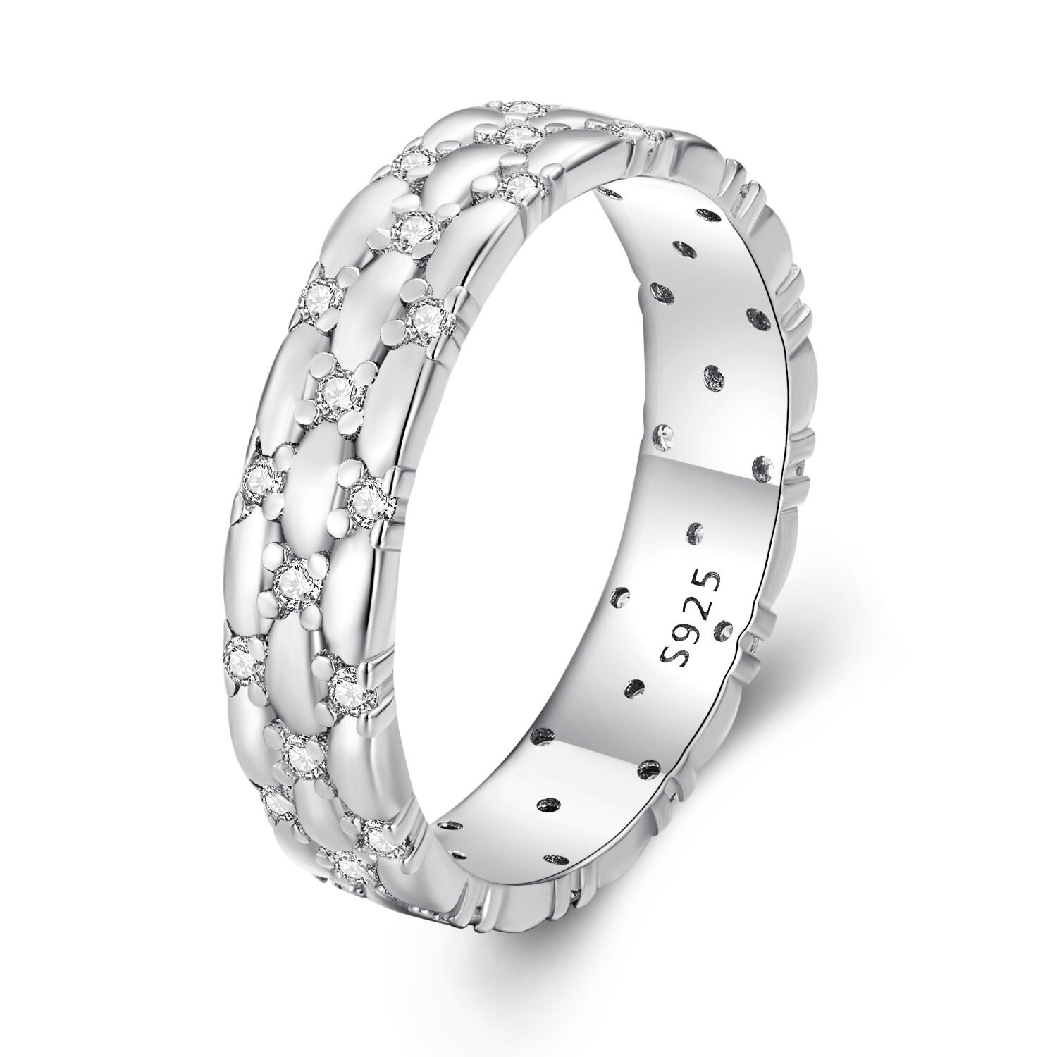 Inel din argint small round cristals