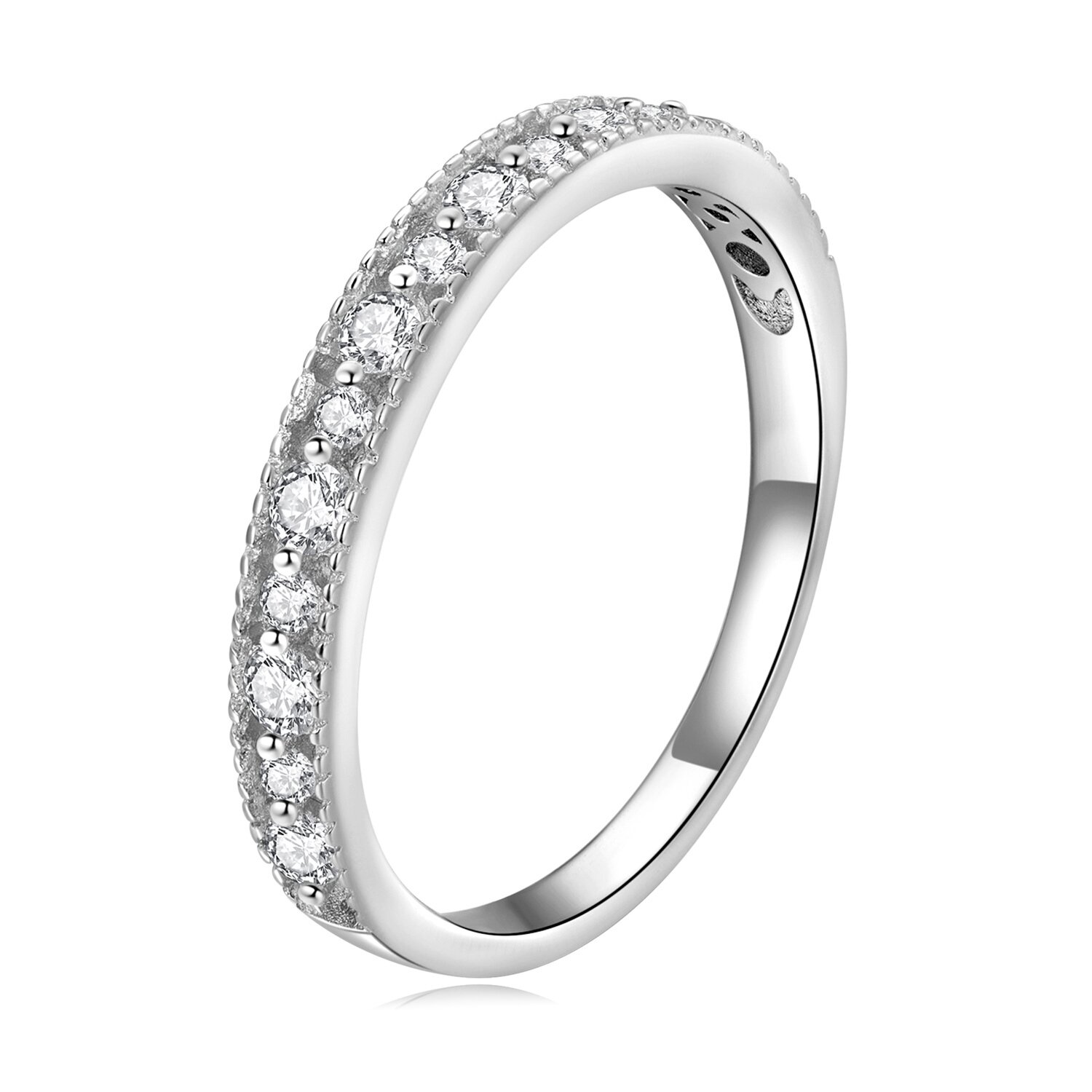 Inel din argint studded glam band