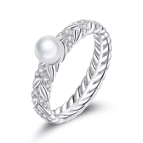 Inel din argint Symbolic Pearl