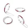 Inel din argint Triple Crystal Red picture - 5