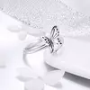 Inel reglabil din argint Beautiful Butterfly