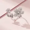 Inel reglabil din argint Glamour Cherry Blossom picture - 4