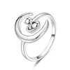Inel reglabil din argint Silver Cat and Moon picture - 1