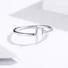 Inel reglabil din argint T Shape Ring picture - 3