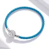 Bratara din argint Blue Leather Snowflake picture - 3