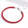Bratara din argint cu snur Red Rope picture - 3